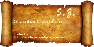 Steinhart Zalán névjegykártya