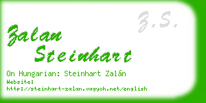zalan steinhart business card